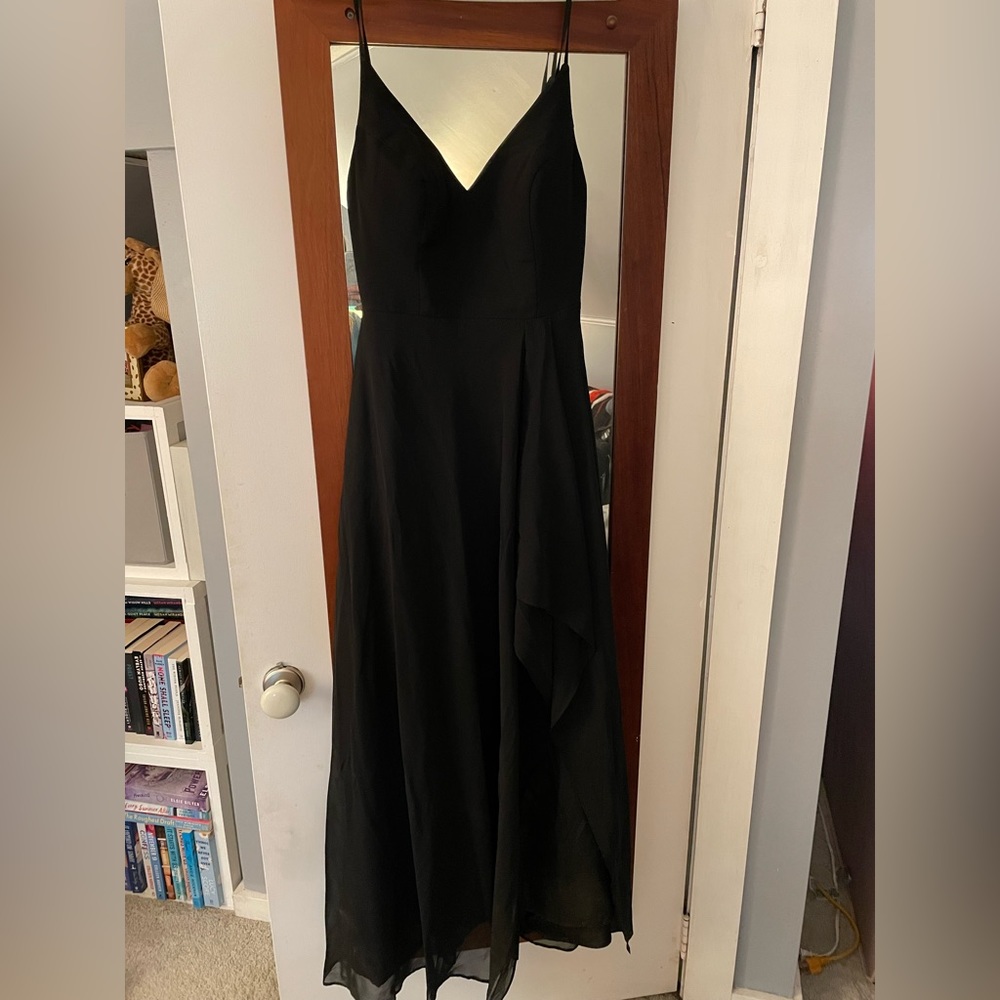 Black Bridesmaids Azazie Dress! Size 4-6.
